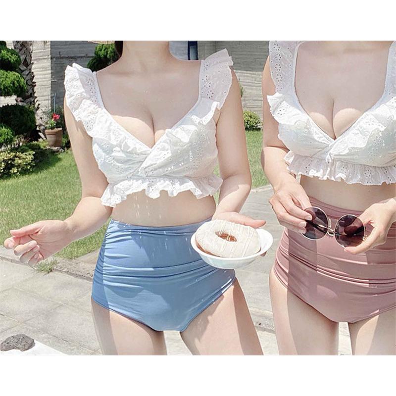 水着 レディース ビキニ 上下セット 2点セット フレア タンキニ ハイウエスト セパレート 盛れる ノンワイヤー リゾート 夏 海 ビーチ |  | 08
