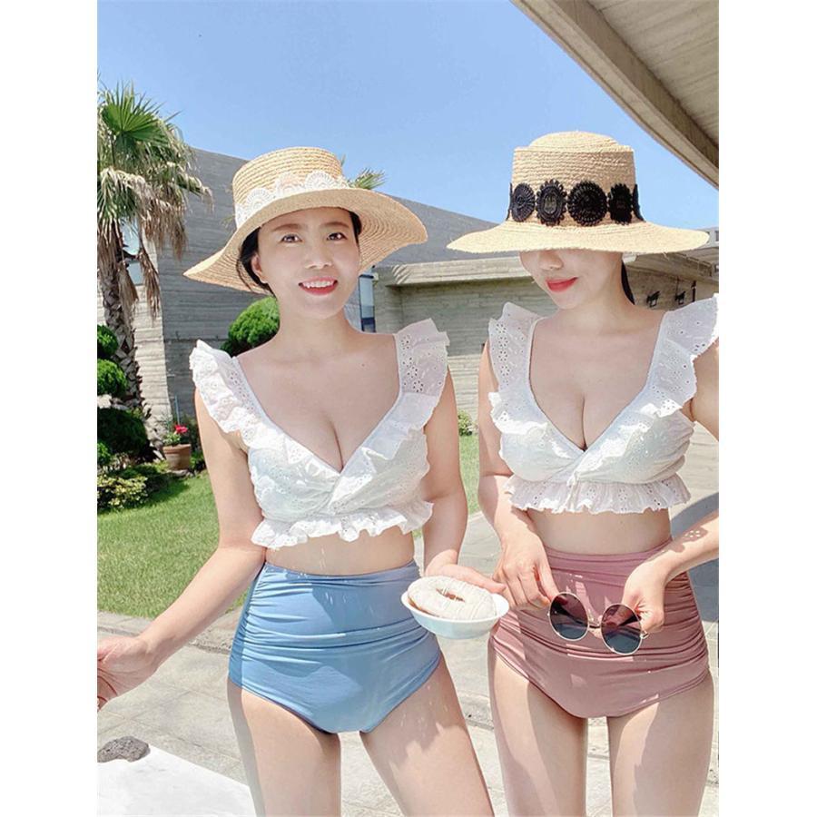 水着 レディース ビキニ 上下セット 2点セット フレア タンキニ ハイウエスト セパレート 盛れる ノンワイヤー リゾート 夏 海 ビーチ |  | 09