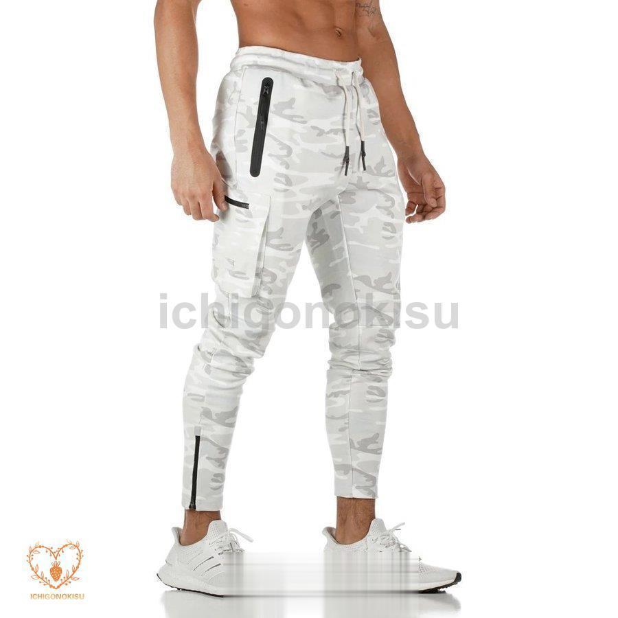 メンズ ジョガーパンツ トレーニング パンツ ランニング コンプレッションタイツ ジャージパンツ ジョガー スリム ストレッチ フィットネス 細身 | ブランド登録なし | 13