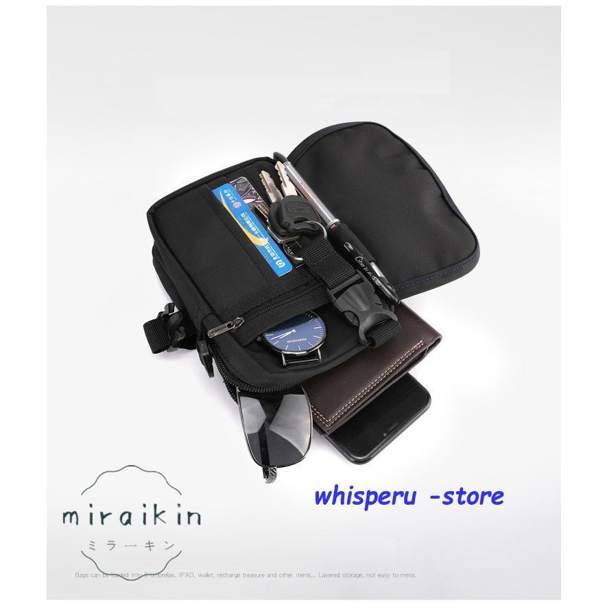 スマホポーチ ベルトポーチ メンズ 3way ウェストポーチ ヒップバック ショルダー カラビナ付 ミニ 大容量 小物入れ 仕事 作業用 軽量 ギフト | ブランド登録なし | 04
