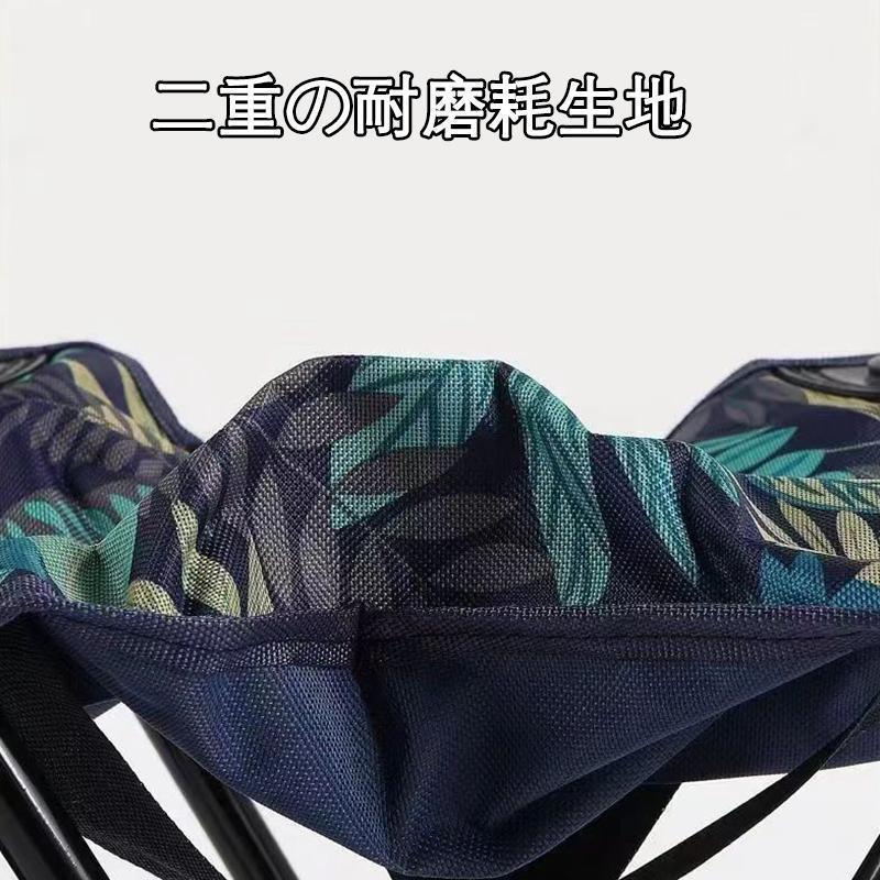 アウトドア チェアー 折りたたみ 簡易イス コンパクト ポケットに 折り畳みチェア キャンプ用品 釣り用 小型椅子 | ブランド登録なし | 02