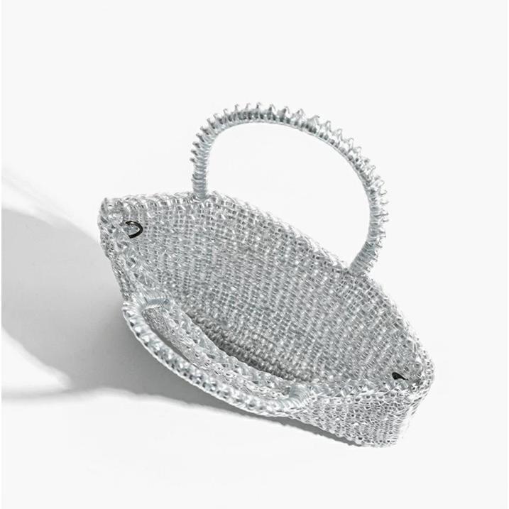 トートバッグ ワイヤーバッグ パーティーバッグ 編み物 プレゼント 小さめ お財布ポシェット ポーチ 小物入れ 結婚式・二次会・披露宴・演奏会 | ブランド登録なし | 14