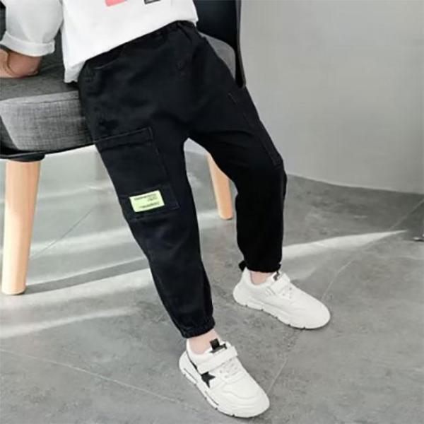 サマーパンツ キッズ 男の子 サルエルパンツ リネン風 ジョガーパンツ 夏 ボーイズ 長ズボン ゆったり 防蚊対策 ロングパンツ 子供 | ブランド登録なし | 09