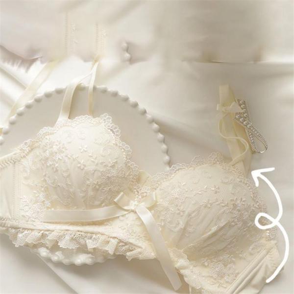 ブラジャー ショーツ ノンワイヤー 下着 楽盛 女性 上下セット ブラ 盛りブラ セット 育乳 谷間 脇高 脇肉 ランジェリー 盛れる ナイトブラ | ブランド登録なし | 09