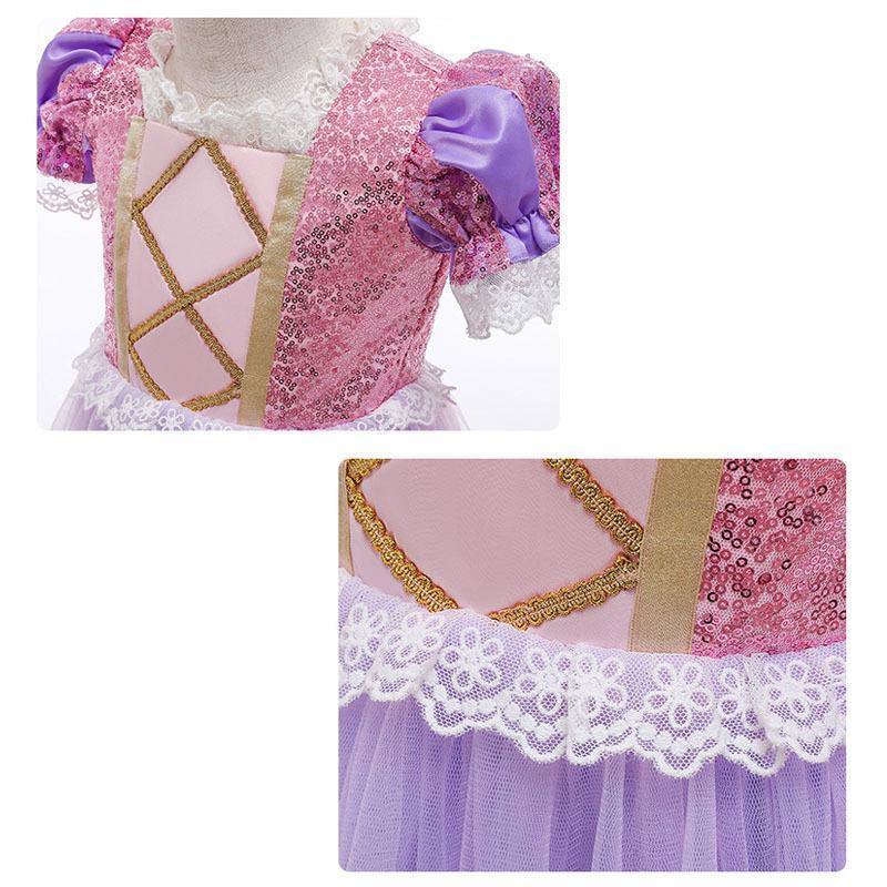 子供服 ラプンツェル 風 ドレス 子ども コスチューム ハロウィン クリスマス 塔の上のラプンツェル 風 Tangled プリンセス ワンピース |  | 11