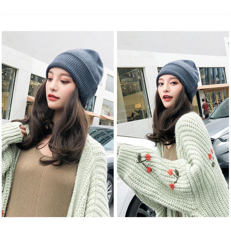 明日まで 帽子ウィッグ レディース かつら ロング巻き 暖かい つけ毛 エクステ キャップ 髪付き帽子 セミロング 自然パーマ ニット 日常用 | ブランド登録なし | 12