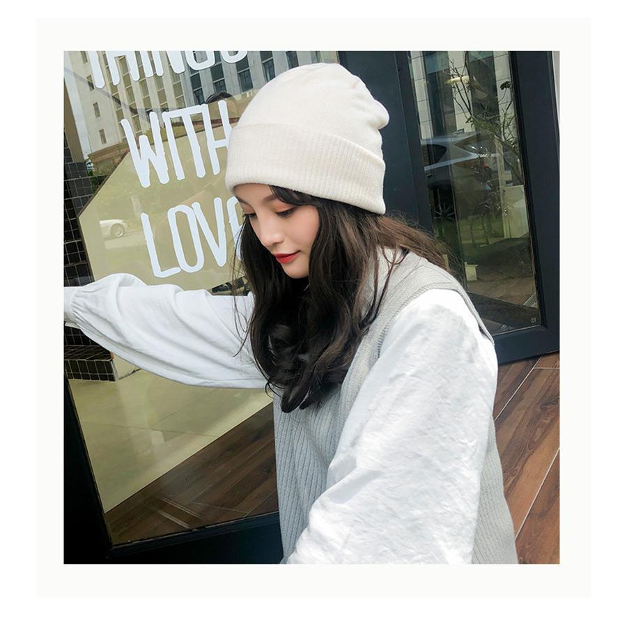 明日まで 帽子ウィッグ レディース かつら ロング巻き 暖かい つけ毛 エクステ キャップ 髪付き帽子 セミロング 自然パーマ ニット 日常用 | ブランド登録なし | 13