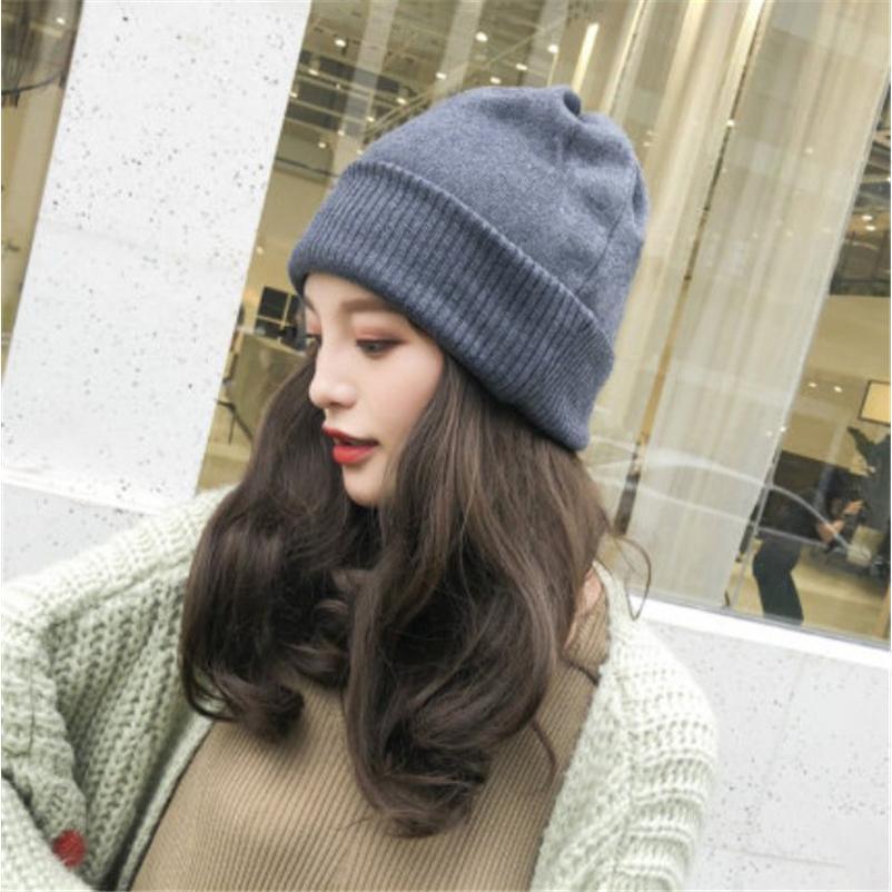 明日まで 帽子ウィッグ レディース かつら ロング巻き 暖かい つけ毛 エクステ キャップ 髪付き帽子 セミロング 自然パーマ ニット 日常用 | ブランド登録なし | 01
