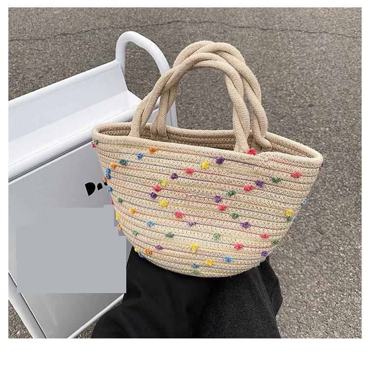 かごバッグ レディース トートバッグ 麦わらバッグ ピクニック 海 ビーチ 夏バッグ 麦わらバッグ 軽量 かわいい 草編みバッグ　オシャレ 手提げ |  | 14
