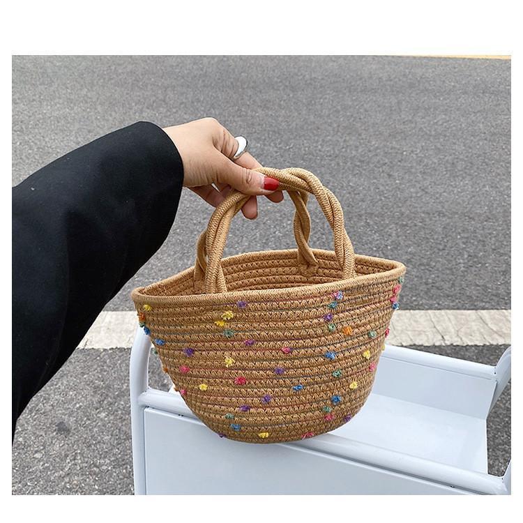 かごバッグ レディース トートバッグ 麦わらバッグ ピクニック 海 ビーチ 夏バッグ 麦わらバッグ 軽量 かわいい 草編みバッグ　オシャレ 手提げ |  | 17