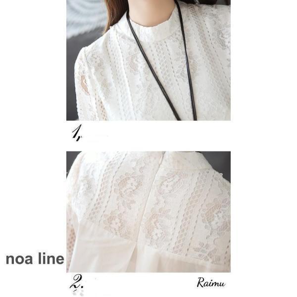 ワンピース レディース ブラウス チュニック レース 半袖 涼しい ロング 着痩せ 丸首 きれいめ ママ服 白ワンピ 可愛い 40代 50代 | ブランド登録なし | 10
