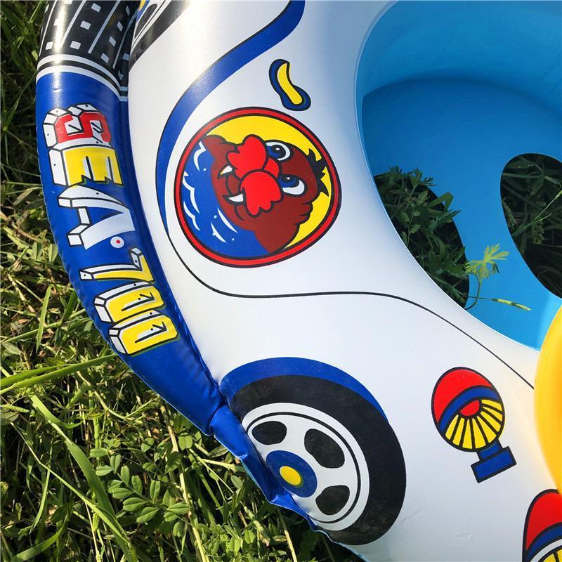 フロート 足入れ ベビー 浮き輪 車型 背もたれ ハンドル付き ベビーボート 浮き具 赤ちゃん 幼児 水遊び 海 プール お風呂 アウトドア 暑さ対策 |  | 06