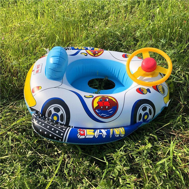 フロート 足入れ ベビー 浮き輪 車型 背もたれ ハンドル付き ベビーボート 浮き具 赤ちゃん 幼児 水遊び 海 プール お風呂 アウトドア 暑さ対策 |  | 10