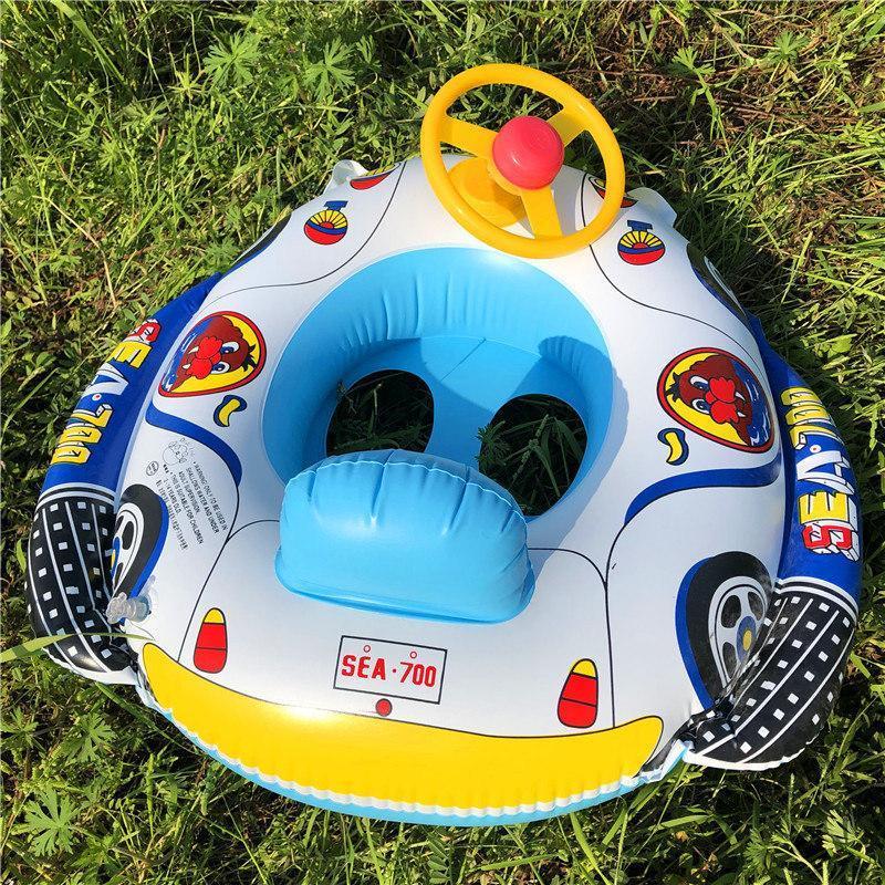 フロート 足入れ ベビー 浮き輪 車型 背もたれ ハンドル付き ベビーボート 浮き具 赤ちゃん 幼児 水遊び 海 プール お風呂 アウトドア 暑さ対策 |  | 11