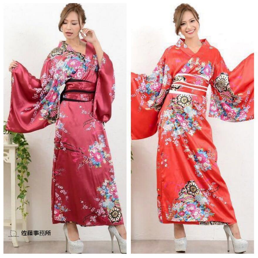 着物 ロング丈 桜柄 花魁 コスプレ 着物ドレス 花魁 コスプレ衣装 振袖ドレス ロングドレス 成人式 浴衣 花魁 コスプレ コスチューム 和柄 花魁 | ブランド登録なし | 02