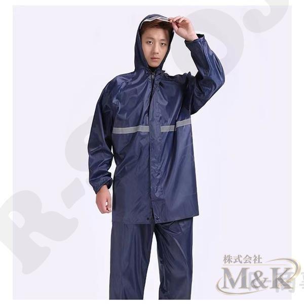 カッパ 雨具 レインコート 上下セット 撥水 レインウエア メンズ ゴルフ 雨合羽 バイク 自転車 反射 ソロキャンプ 通勤 | ブランド登録なし | 11