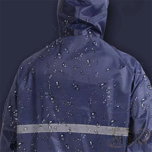 カッパ 雨具 レインコート 上下セット 撥水 レインウエア メンズ ゴルフ 雨合羽 バイク 自転車 反射 ソロキャンプ 通勤 | ブランド登録なし | 07