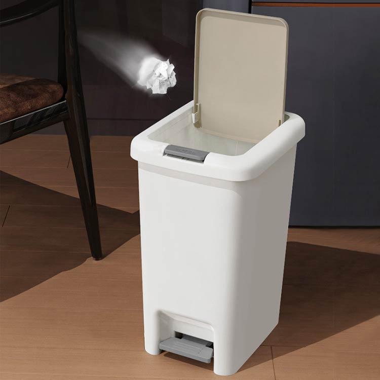 ゴミ箱 キッチン 北欧 15L スリム 生ゴミ ダストボックス 密閉 オムツ シンプル 10L リビング トイレ 洗面所 ふた付き 分別 ペダルオープ | ブランド登録なし | 01