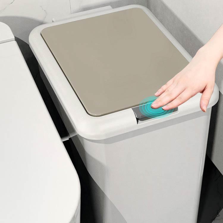 ゴミ箱 キッチン 北欧 15L スリム 生ゴミ ダストボックス 密閉 オムツ シンプル 10L リビング トイレ 洗面所 ふた付き 分別 ペダルオープ | ブランド登録なし | 04