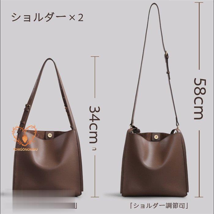 レディース ショルダーバッグ 3WAY トートバッグ ショルダーバッグ 牛革 A4サイズ対応 ブラウン シンプル 合わせやすい 40代30代 bag |  | 08