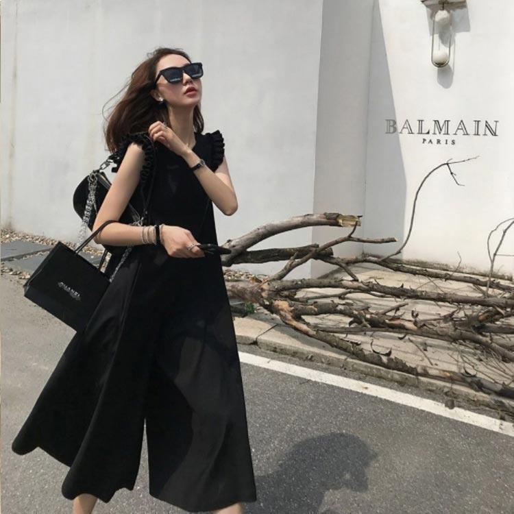 ラッシュガード オールインワン フリルショルダー レディース サロペットパンツ 二の腕カバー ロンパース ノースリーブ 春夏 | ブランド登録なし | 02