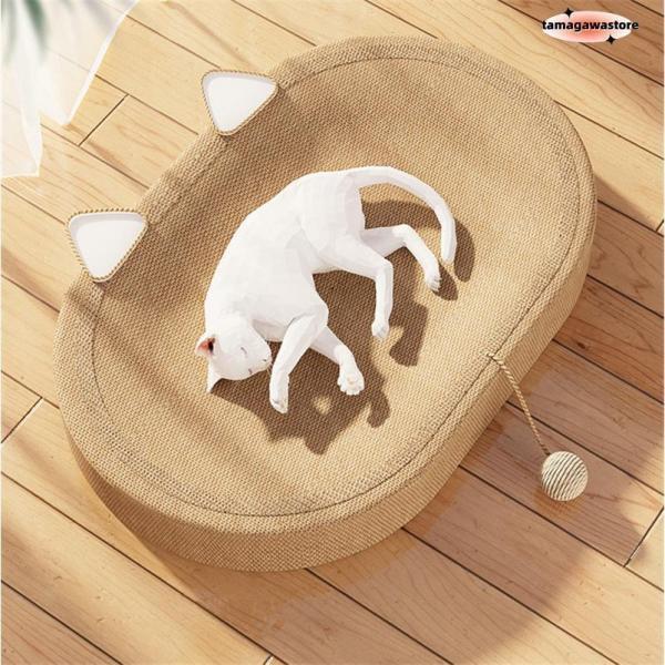 猫 爪研ぎ 麻 ベッド 猫爪とぎ 段ボール 猫の爪とぎベッド ねこ つめとぎ 耐久性 遊び保護 猫用爪とぎ 天然サイザル麻 猫ベッド 滑り止め | ブランド登録なし | 03