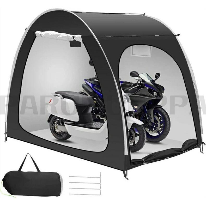 自転車テント 自転車サイクルハウス 3-4台用 大型 自転車ハウス 雑貨 UVカット?遮熱?耐水加工 家庭用 アウトドア 戸外 | ブランド登録なし | 08