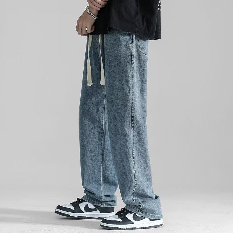 2点目割引 デニム メンズ ワイドデニムパンツ デニムパンツ 薄手 ストレート 長ズボン ジーンズ パンツ ズボン 伸縮 ストレッチパンツ | ブランド登録なし | 07