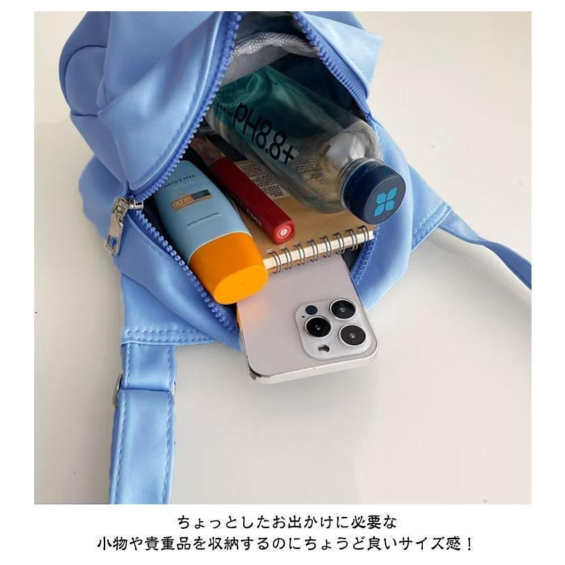 小さめ ショルダーバッグ 撥水 ショルダーバッグ 大容量 バッグ ファスナー付き レディース 肩掛け ショルダー ナイロン 防水 ショルダーポーチ ス | ブランド登録なし | 11