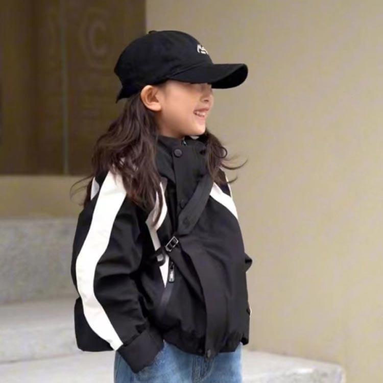 マウンテンパーカー キッズ アウター 女の子 ジャケット 防寒 子供服 ジュニア 裏起毛 スタジャン 男の子 上着 秋 着回しやすい 体型カバー 人気 | ブランド登録なし | 01