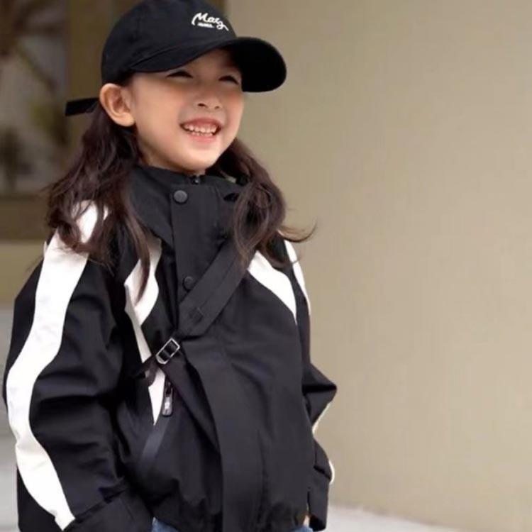 マウンテンパーカー キッズ アウター 女の子 ジャケット 防寒 子供服 ジュニア 裏起毛 スタジャン 男の子 上着 秋 着回しやすい 体型カバー 人気 | ブランド登録なし | 02