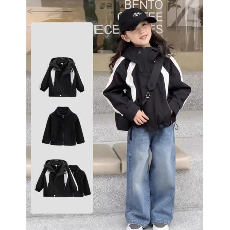 マウンテンパーカー キッズ アウター 女の子 ジャケット 防寒 子供服 ジュニア 裏起毛 スタジャン 男の子 上着 秋 着回しやすい 体型カバー 人気 | ブランド登録なし | 04