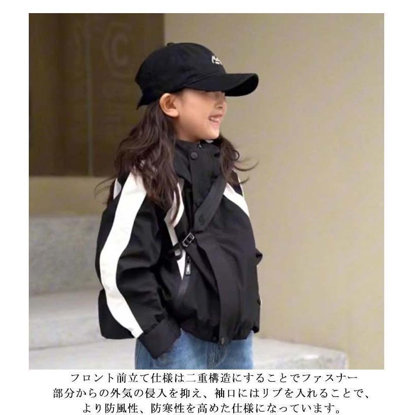 マウンテンパーカー キッズ アウター 女の子 ジャケット 防寒 子供服 ジュニア 裏起毛 スタジャン 男の子 上着 秋 着回しやすい 体型カバー 人気 | ブランド登録なし | 09