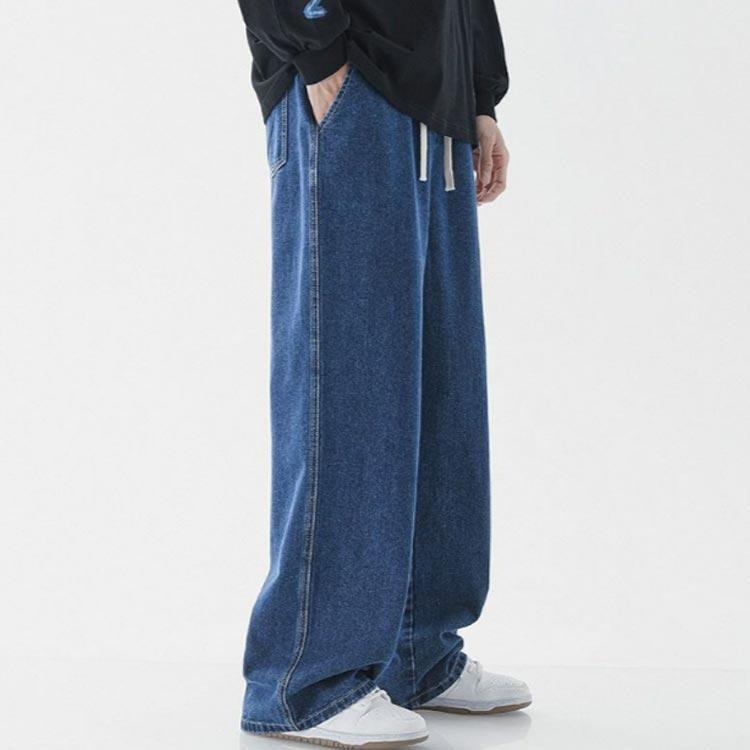ゆったり ストレッチ メンズ デニム ズボン 冷感 パンツ ジーパン ストレートジーンズ S-3XL デニムパンツ 薄手 夏 全5色 デニムパンツ | ブランド登録なし | 04