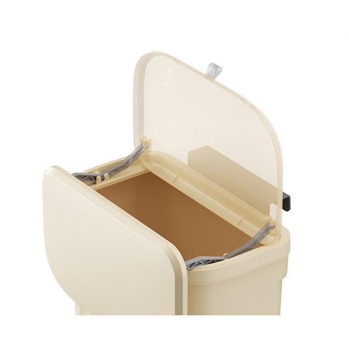 ゴミ箱 ダストボックス 壁掛け 吊り下げ フタ付き 蓋付き スライド式 角型 フック付き キッチン 台所 洗面所 省スペース シンプル おしゃれ | ブランド登録なし | 08