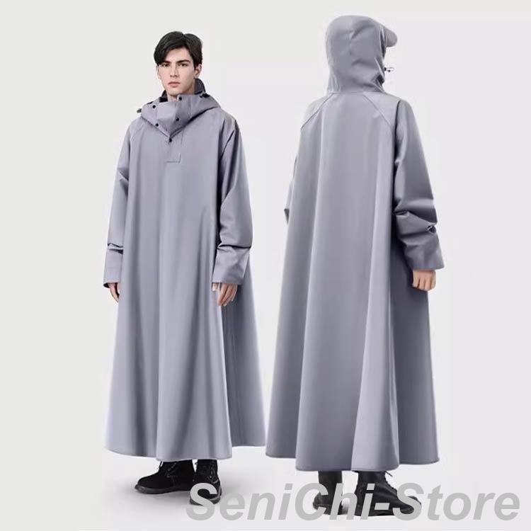 自転車 ロング メンズ 男女兼用 レインコート レインコート 防雨 防風 雨具 10000mm水圧に耐え雨具 レインポンチョ 防水 原付ポンチョ カッ | ブランド登録なし | 04