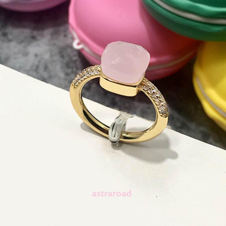 シトリン 人工水晶 リング 18k コーティング 指輪 真鍮 クオーツ リング ヌードリング クオーツリング リング 人工水晶 人工水晶 アメジスト | ブランド登録なし | 02