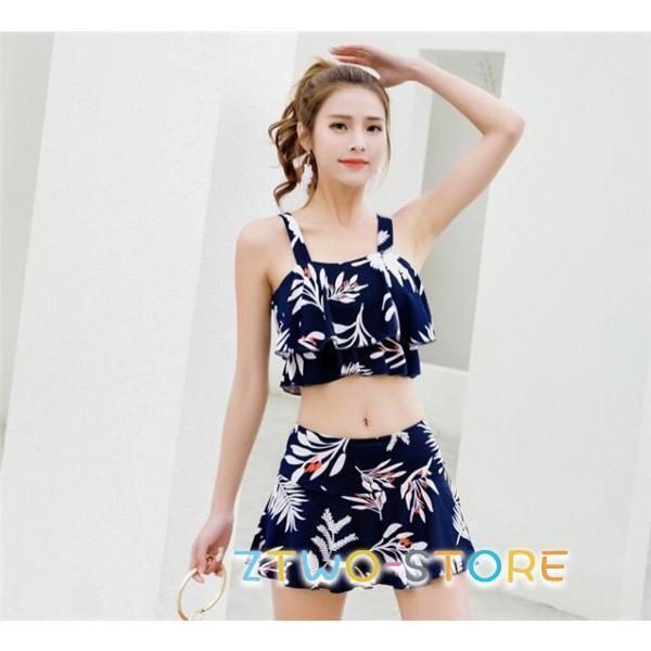 水着 レディース 水着セット 2点セット タンキニ セパレート ラッシュガード 海水浴 リゾート 胸パッド ワイヤー無し フィットネス 新作 | ブランド登録なし | 08