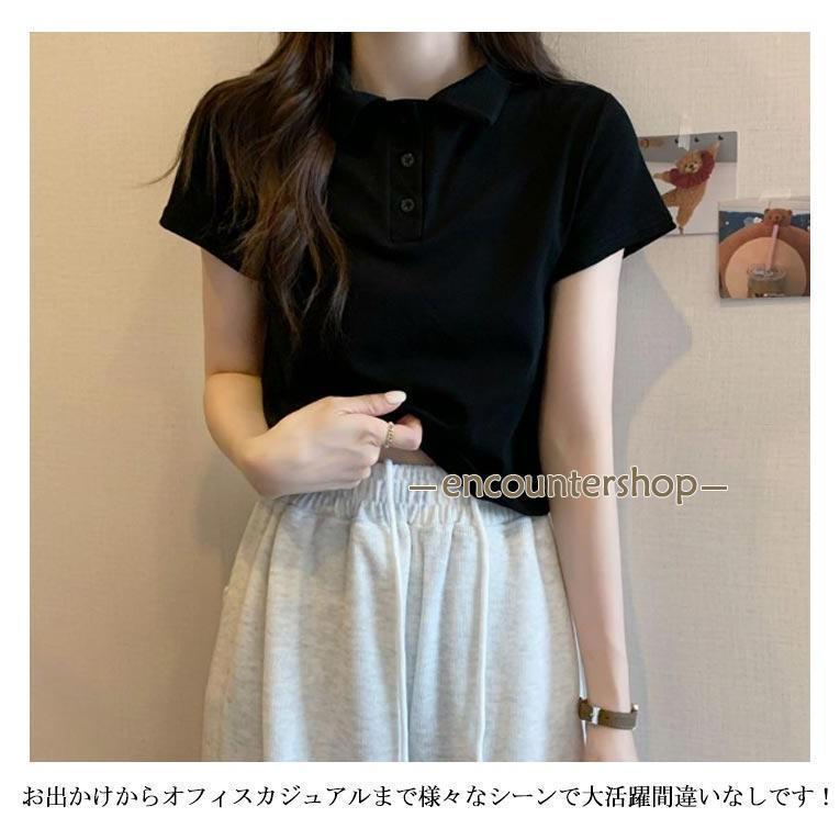 レディース ポロシャツ 半袖 スポーツ ス 春 夏 tシャツ サマーニット 女性用 夏 形態安定 吸汗速乾 涼しい オフィス アウトドア 通勤 | ブランド登録なし | 15