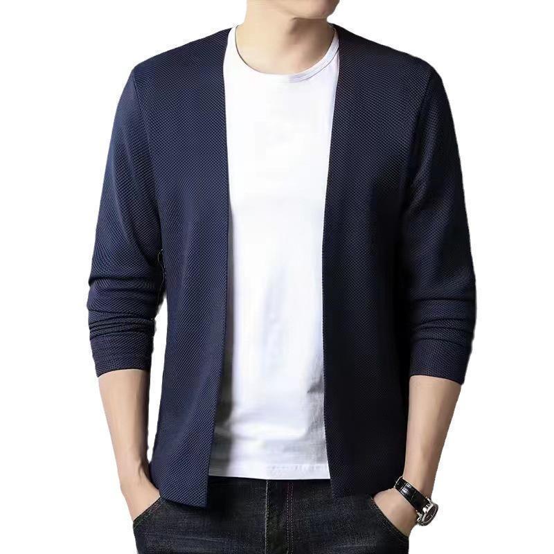カーディガン メンズ 春秋冬 長袖 前開き ス カジュアル ウォッシャブル ニット重ね着 ビジネス おしゃれ 男女兼用 薄手 | ブランド登録なし | 07