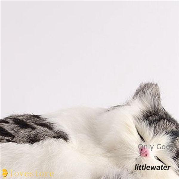猫 置物 リアルぬいぐるみ かわいい 本物そっくり 眠り猫 子猫 模型 モデル 27*18*10cm ガーデン 庭 雑貨 ガーデニング 車 | ブランド登録なし | 03