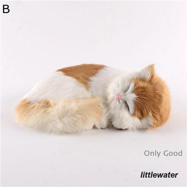 猫 置物 リアルぬいぐるみ かわいい 本物そっくり 眠り猫 子猫 模型 モデル 27*18*10cm ガーデン 庭 雑貨 ガーデニング 車 | ブランド登録なし | 08