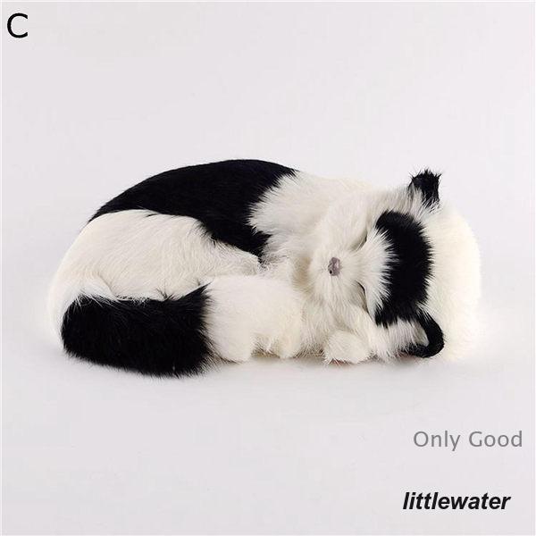 猫 置物 リアルぬいぐるみ かわいい 本物そっくり 眠り猫 子猫 模型 モデル 27*18*10cm ガーデン 庭 雑貨 ガーデニング 車 | ブランド登録なし | 09