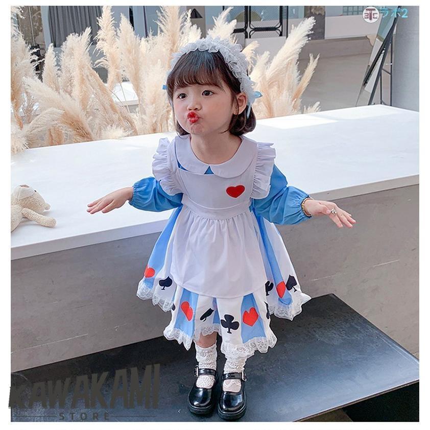 ロリータ 子供ドレス ヘッドドレス （髪飾り）付き コスプレ衣装 超可愛い ロリータワンピース ロリータドレス ふんわりスカート 90 100 110 120 130 | ブランド登録なし | 10