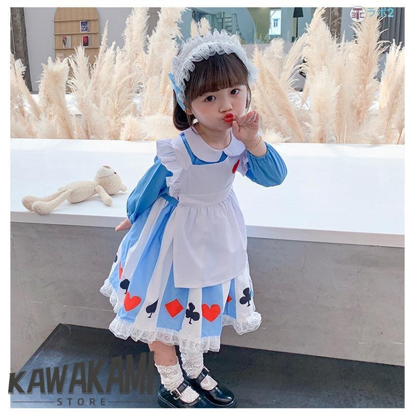 ロリータ 子供ドレス ヘッドドレス （髪飾り）付き コスプレ衣装 超可愛い ロリータワンピース ロリータドレス ふんわりスカート 90 100 110 120 130 | ブランド登録なし | 11