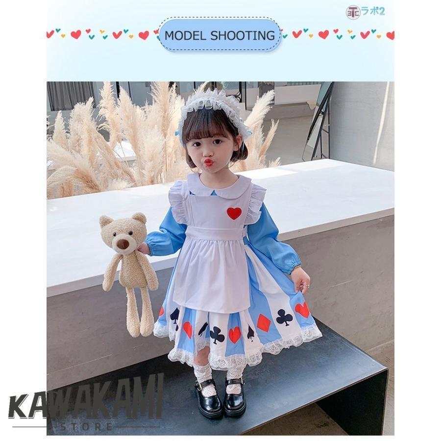 ロリータ 子供ドレス ヘッドドレス （髪飾り）付き コスプレ衣装 超可愛い ロリータワンピース ロリータドレス ふんわりスカート 90 100 110 120 130 | ブランド登録なし | 08