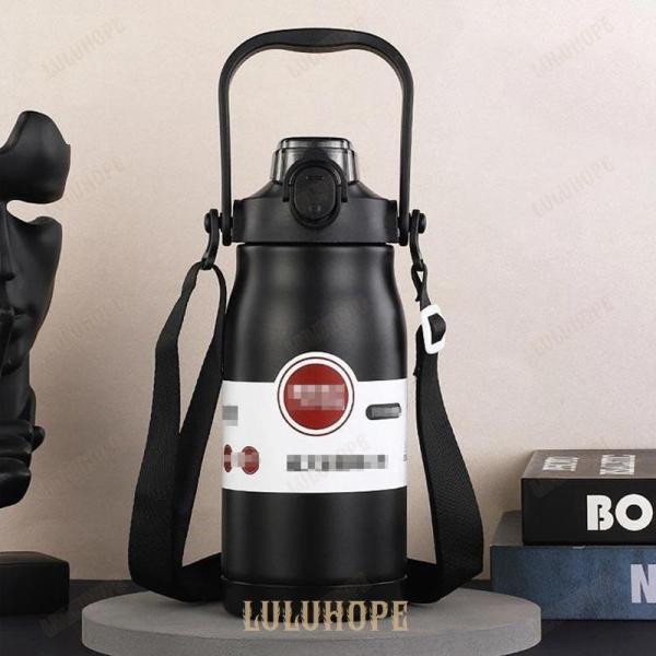 水筒 1l 1リットル 保温 保冷 魔法瓶 スポーツ ステンレスボトル 直飲み ストロー 大容量 洗いやすい 保温ボトル680ml 1001ml | ブランド登録なし | 02