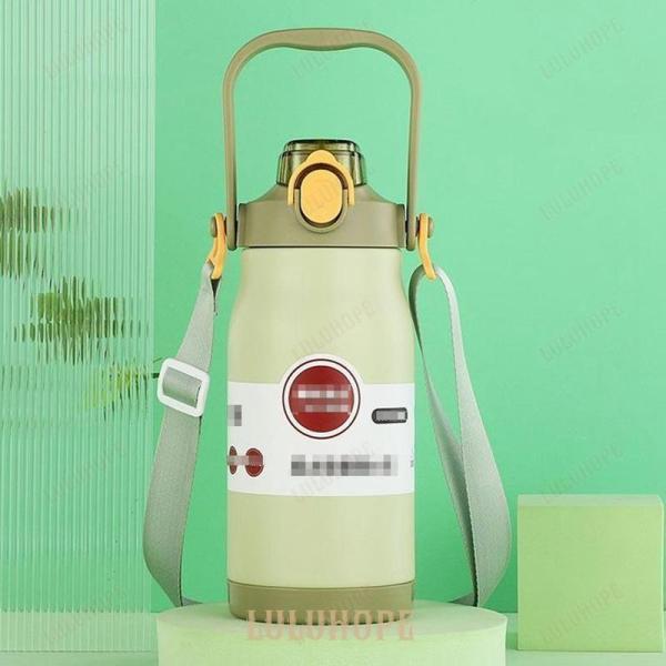 水筒 1l 1リットル 保温 保冷 魔法瓶 スポーツ ステンレスボトル 直飲み ストロー 大容量 洗いやすい 保温ボトル680ml 1001ml | ブランド登録なし | 03