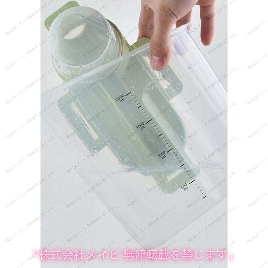 洗剤ストッカー 洗剤入れ 詰め替え容器 計量カップ付き 目盛り付き 水洗い可能 1500ml 2000ml 1.5l 2l 洗濯洗剤 液体 粉末 簡単取付 車内快適 人気 | ブランド登録なし | 10