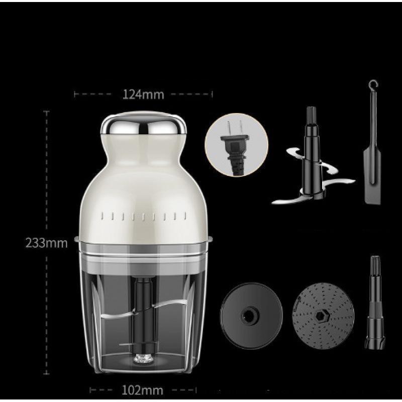 フードプロセッサー 電動 ミキサー 小型 粉末機 家庭用 ブレンダー 離乳食 大根おろし器 肉切り機 コンパクト みじん切り ひき肉機 誕生日 | ブランド登録なし | 01